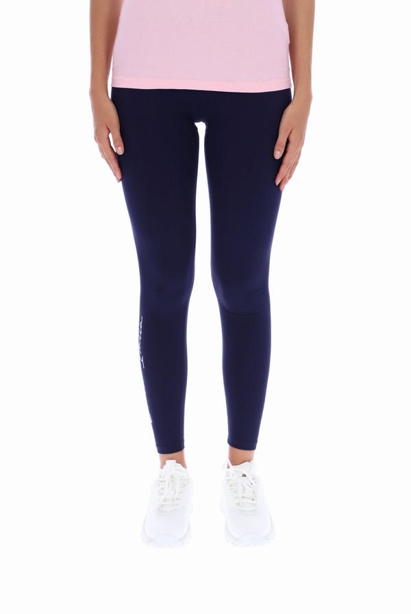 Navy Fila Logo Women Leggings | 1368DHBGM