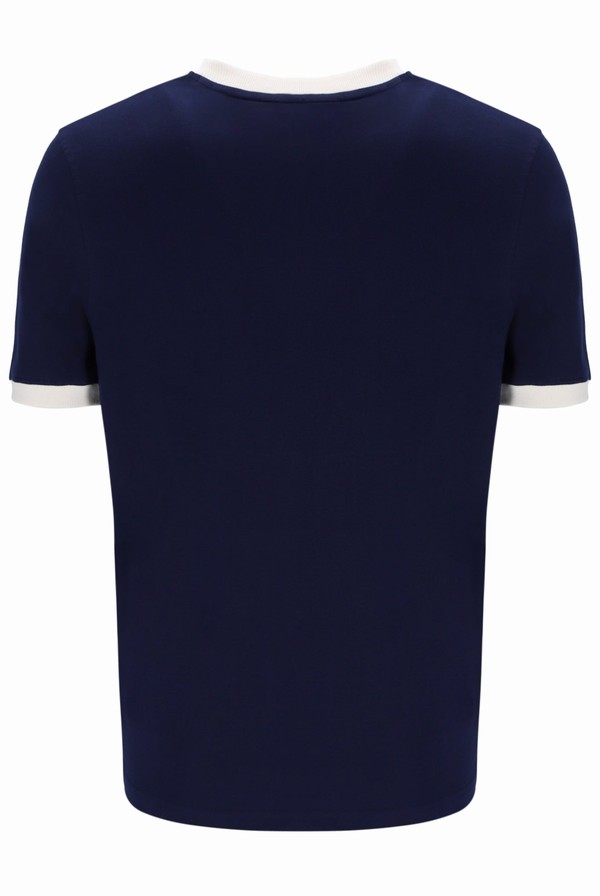 Navy Fila Marconi Essential Ringer Men T-shirts | 4785EZWRQ