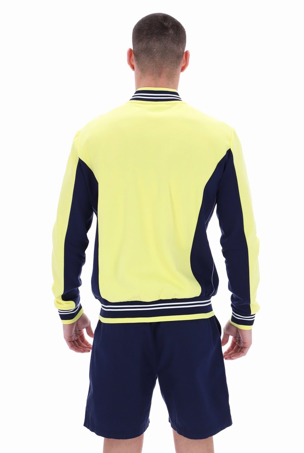 Navy Fila Settanta Baseball Men Track Top | 1643KZLFJ