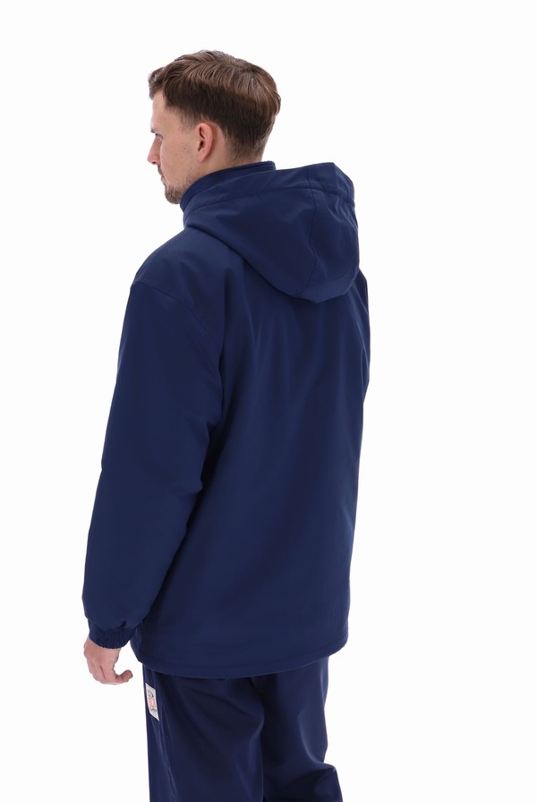 Navy Fila Solomen Heavy Half Zip Men Jackets | 2406JZQON