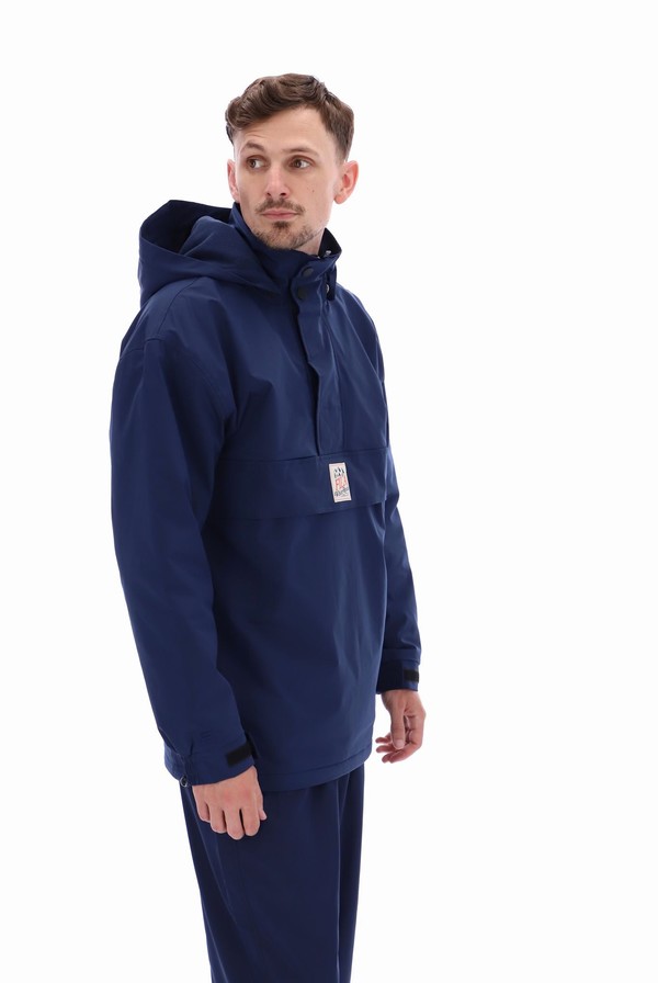 Navy Fila Solomen Heavy Half Zip Men Jackets | 2406JZQON