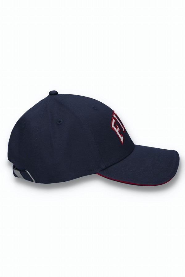 Navy Fila Swedge Baseball Men Caps | 1089RGPQZ