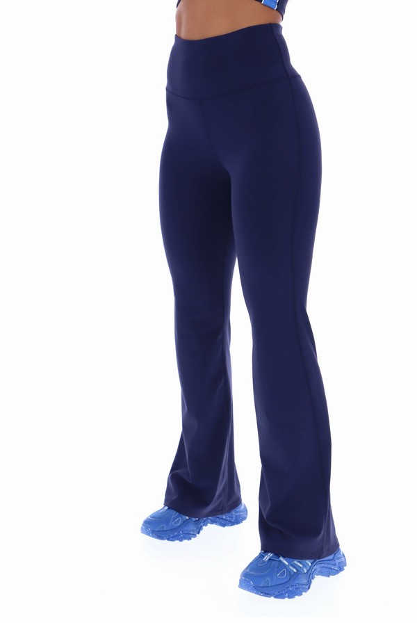 Navy Fila TALA SKINLUXE Flared Yoga Women Leggings | 9087QYIBL