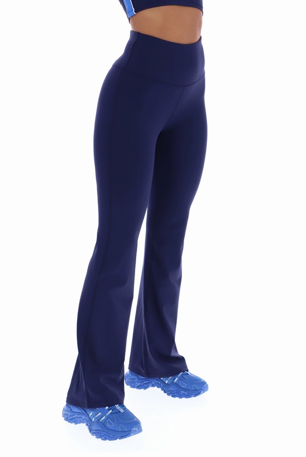 Navy Fila TALA SKINLUXE Flared Yoga Women Leggings | 9087QYIBL