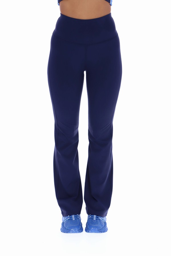 Navy Fila TALA SKINLUXE Flared Yoga Women Leggings | 9087QYIBL