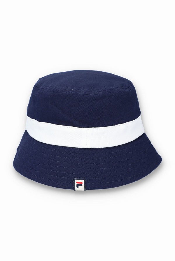 Navy Fila Tabbs Bucket Men Hats | 4609VBFSM