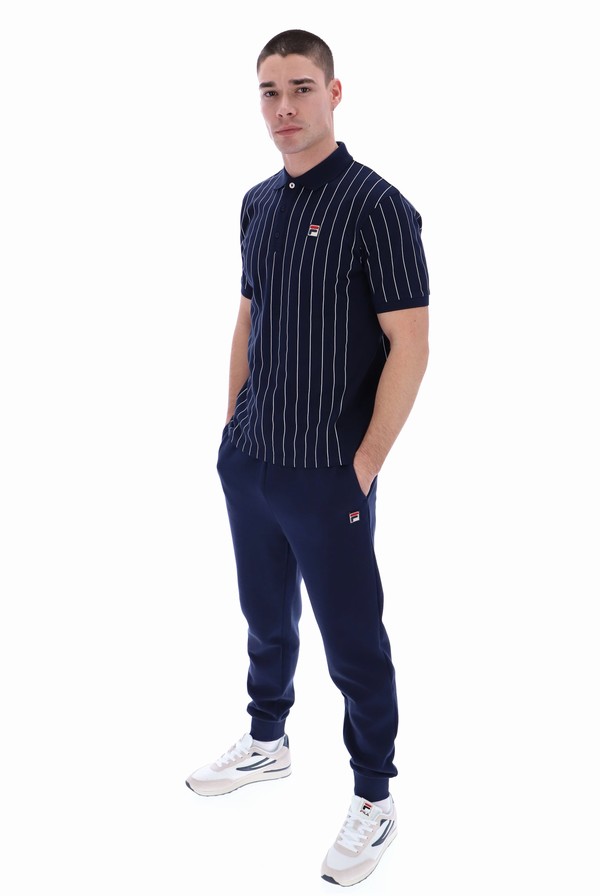 Navy Fila Umar With Taping Men Bottoms | 2518DNFLG