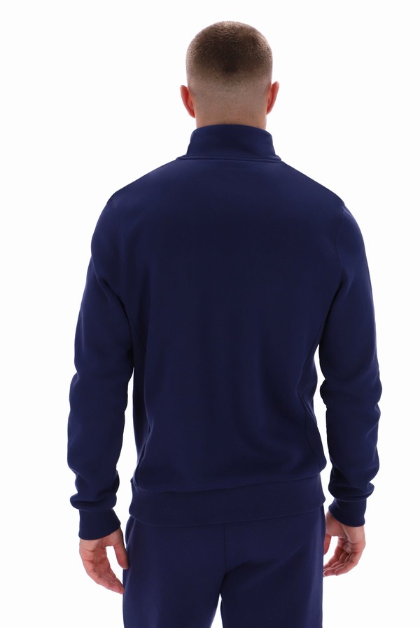 Navy Fila Weston Half Zip Men Sweatshirts | 3210CAKUM