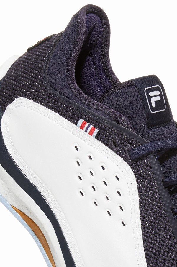 Navy / Black Fila Mondo Forza Tennis Men Trainers | 1423PBJUT