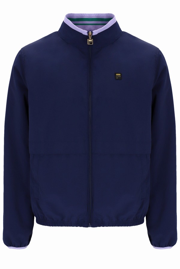 Navy / Purple / Navy Fila Truli Nylon Men Jackets | 1568FDCLJ