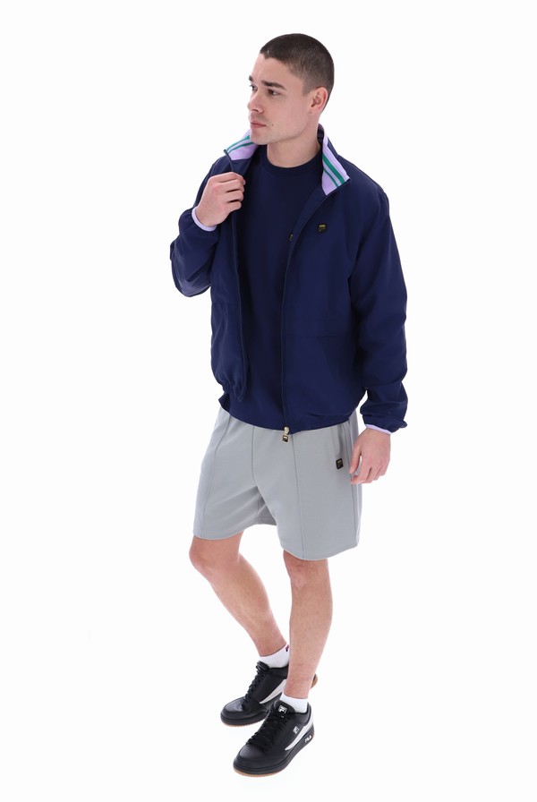 Navy / Purple / Navy Fila Truli Nylon Men Jackets | 1568FDCLJ