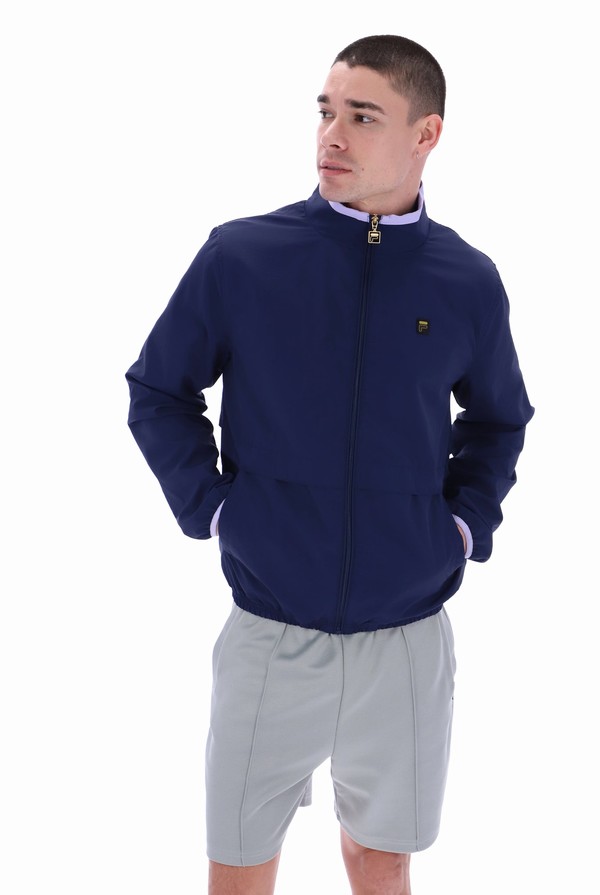 Navy / Purple / Navy Fila Truli Nylon Men Jackets | 1568FDCLJ