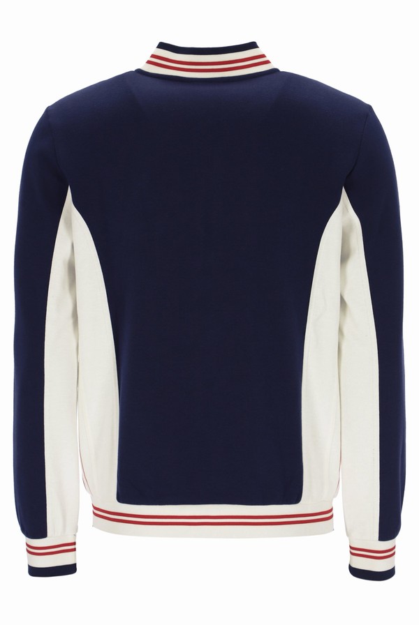 Navy / Red Fila Settanta Baseball Men Tracksuits | 8756MWKPV