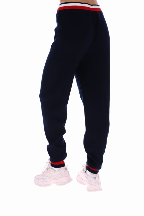 Navy / Red / White Fila Frankie Knit Women Bottoms | 4916ODEJQ