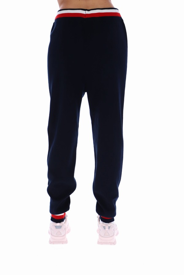 Navy / Red / White Fila Frankie Knit Women Bottoms | 4916ODEJQ