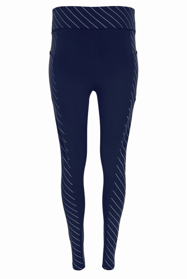 Navy / White Fila Claire Women Leggings | 5183TFRUB