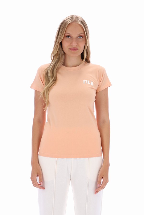 Orange Fila Aileen Basic Logo Women T-shirts | 9274QSRUJ