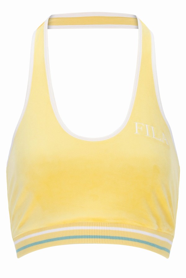 Orange Fila Brithney Halter Neck Women Tops | 5164JEZKP