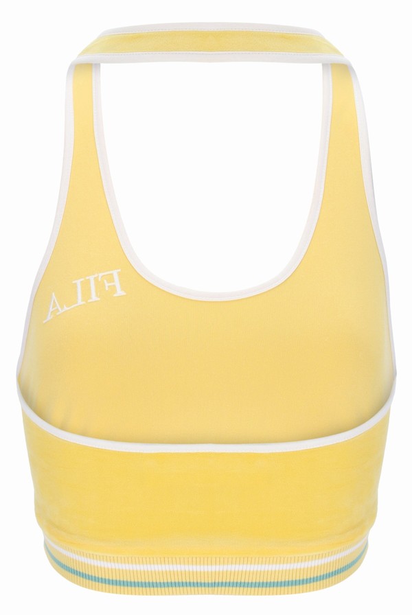 Orange Fila Brithney Halter Neck Women Tops | 5164JEZKP