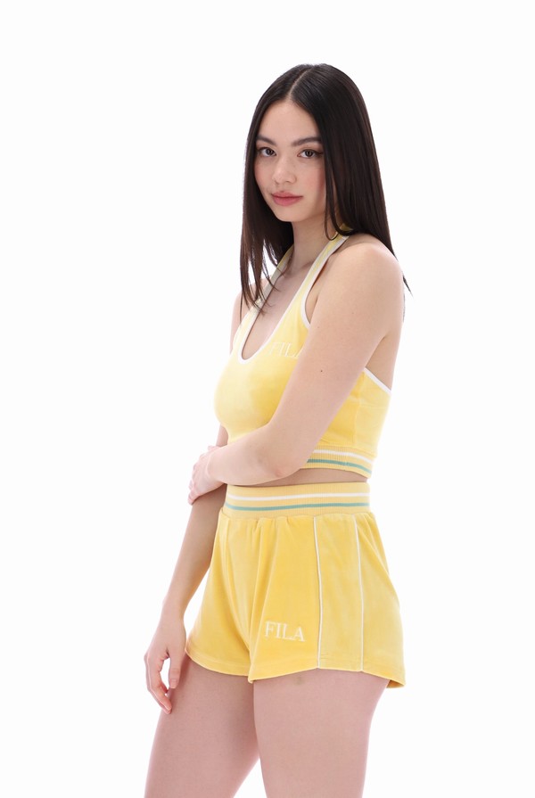 Orange Fila Brithney Halter Neck Women Tops | 5164JEZKP