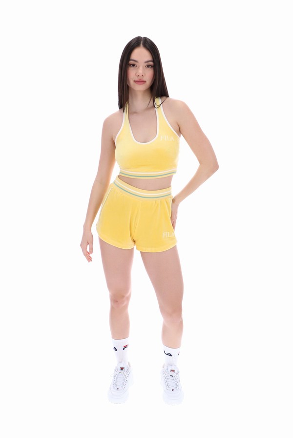 Orange Fila Brithney Halter Neck Women Tops | 5164JEZKP