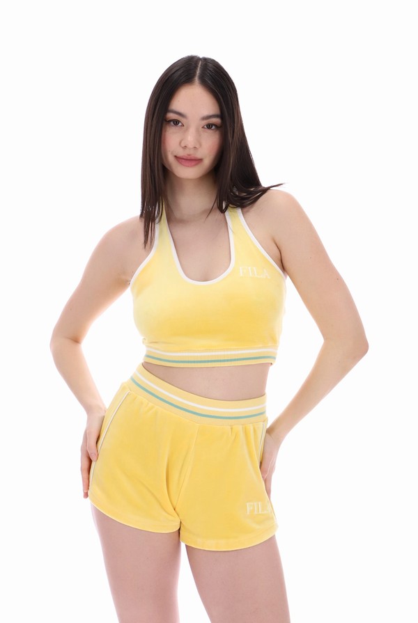 Orange Fila Brithney Halter Neck Women Tops | 5164JEZKP