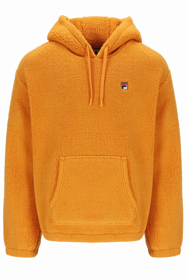 Orange Fila Finn Men Hoodie | 6480BQYPF