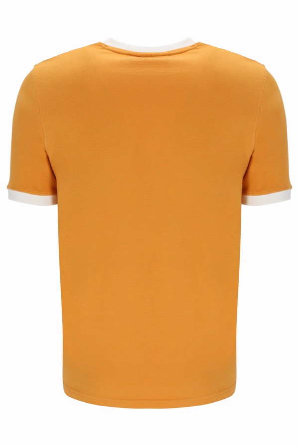 Orange Fila Marconi Essential Ringer Men T-shirts | 8912MOWEA