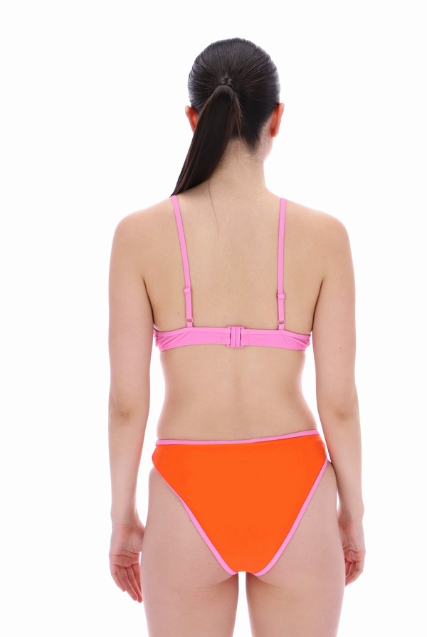 Orange / Rose Fila Kyla Underwired Contrast Bikini Women Swimwear | 5936TWJRL