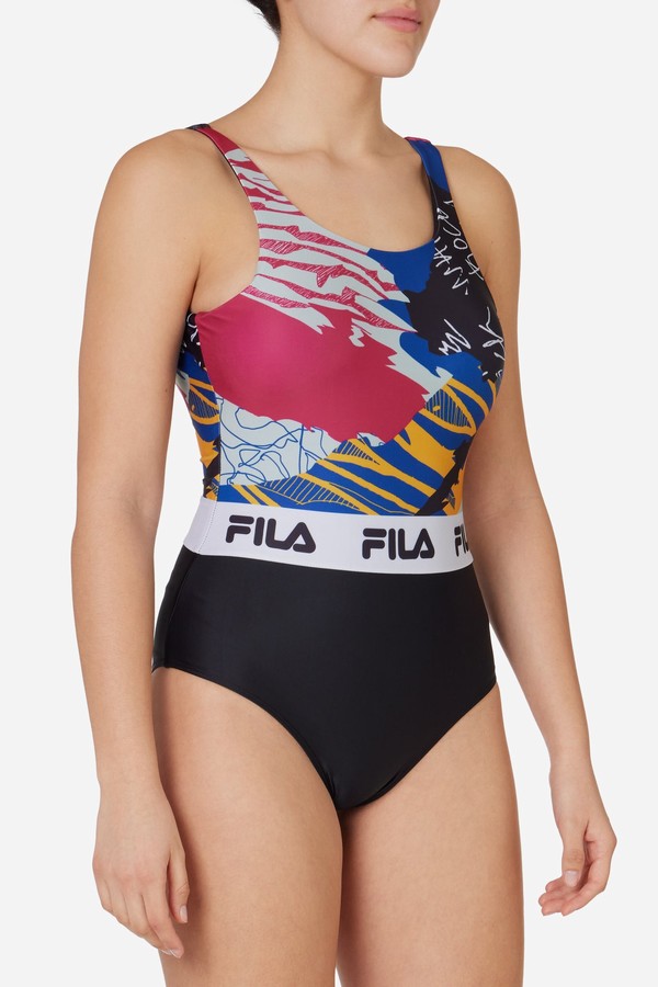 Pink Fila Allover Print Women Co-ords | 0521TLVIR