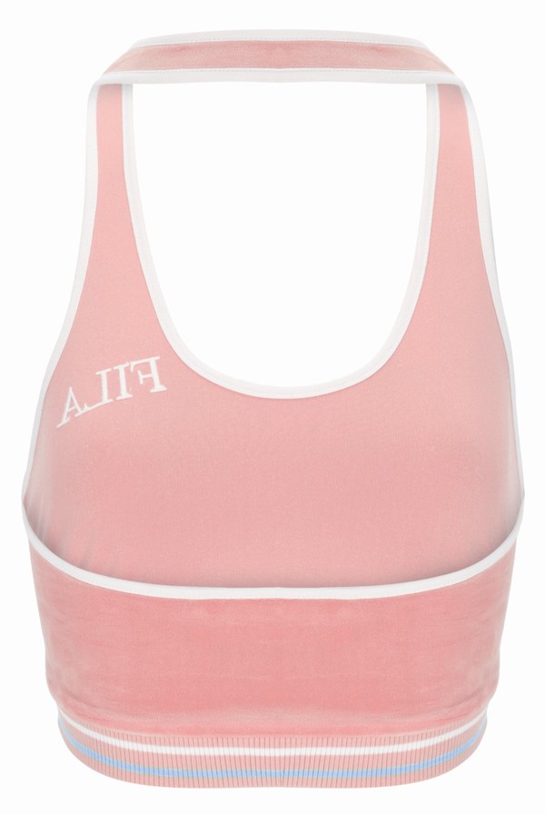 Pink Fila Brithney Halter Neck Women Tops | 8074SKEBL