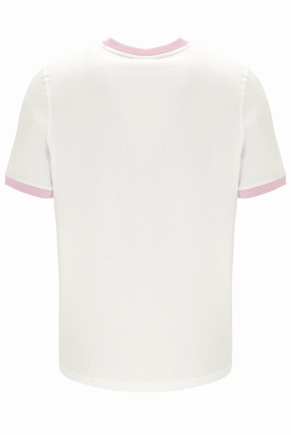 Pink Fila Marconi Essential Ringer Men T-shirts | 6729KIUOP