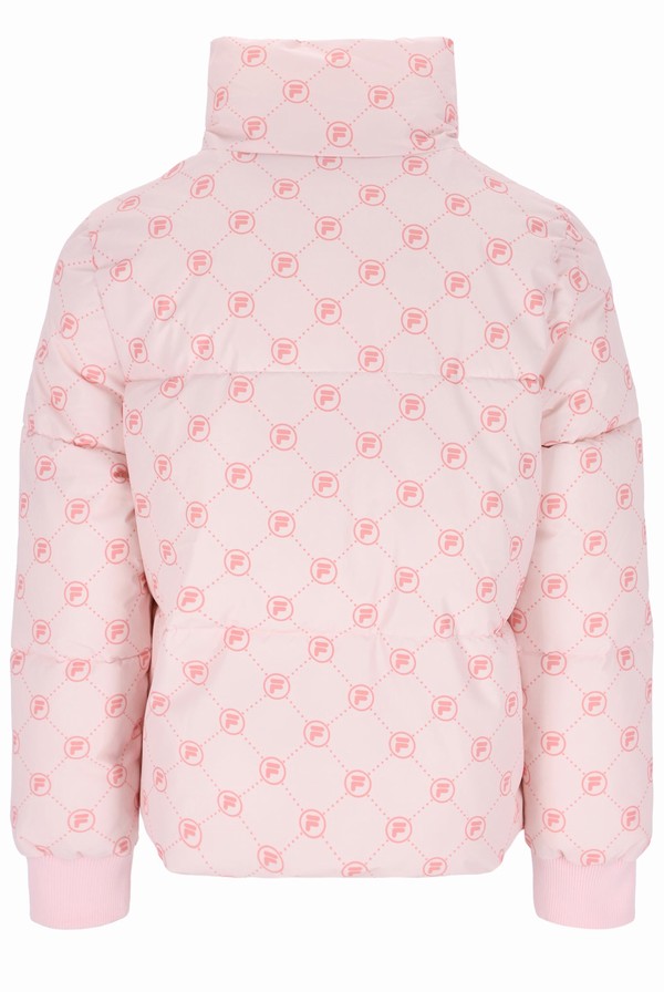 Pink Fila Ninya Quilted Women Jackets | 1702NVTGO