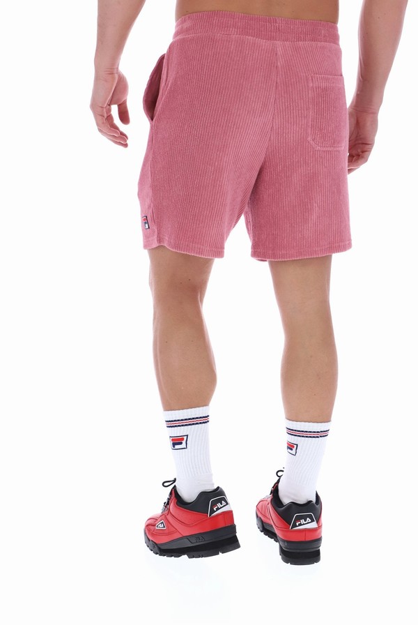 Pink Fila Ronan Terry Needle Men Shorts | 4802XASPG