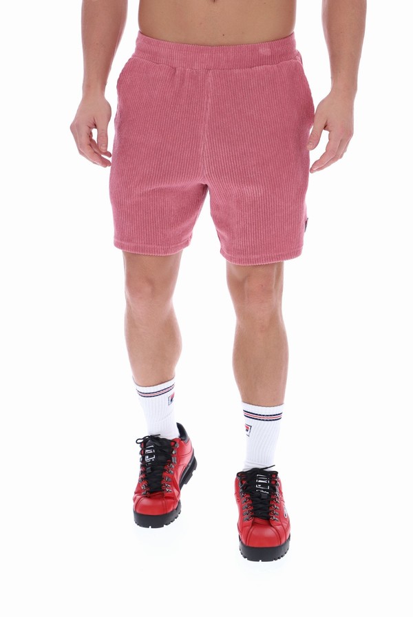 Pink Fila Ronan Terry Needle Men Shorts | 4802XASPG