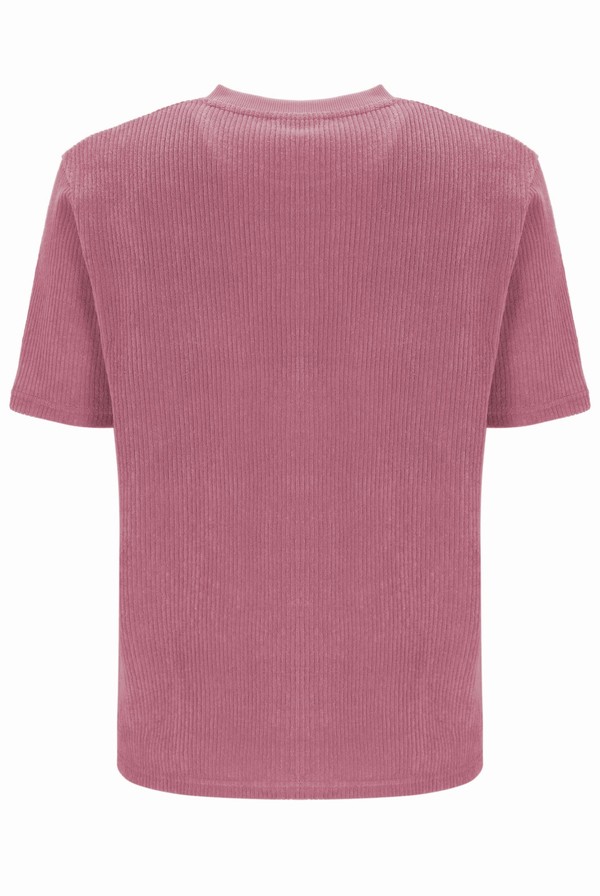 Pink Fila Tatum Drop Needle Terry Men T-shirts | 4091ULXKH