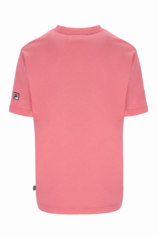 Pink Fila Tennis Player Graphic Men T-shirts | 1405AILWC