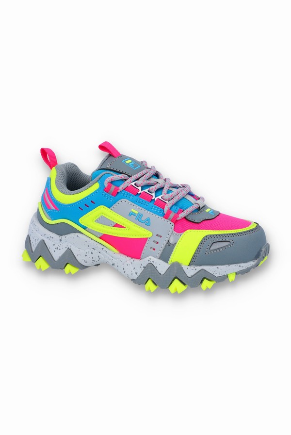 Pink / Grey / Blue Fila Oakmont Kids | 9834QETYO