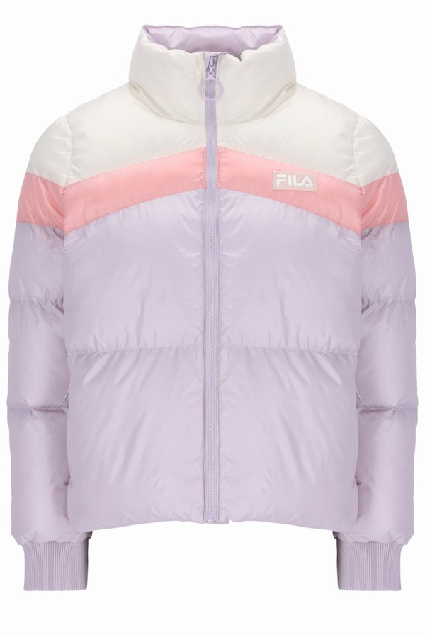 Pink / Purple Fila Maren Quilted Women Jackets | 9730DAVHT