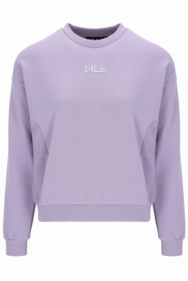 Purple Fila Adelaide Crew Women Co-ords | 9042SCOXQ