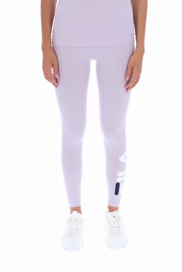 Purple Fila Beba Side Logo Women Leggings | 4260WXPAQ