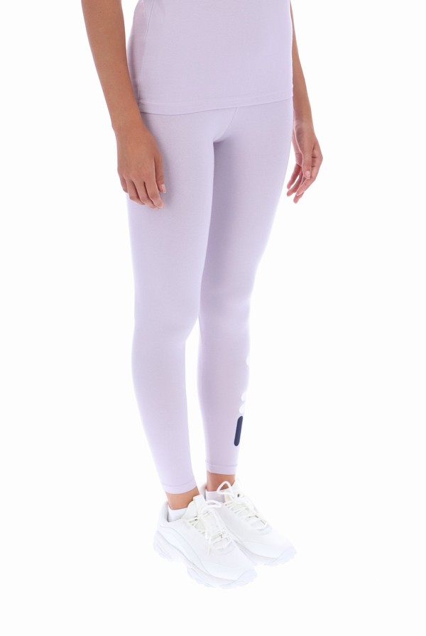 Purple Fila Beba Side Logo Women Leggings | 4260WXPAQ