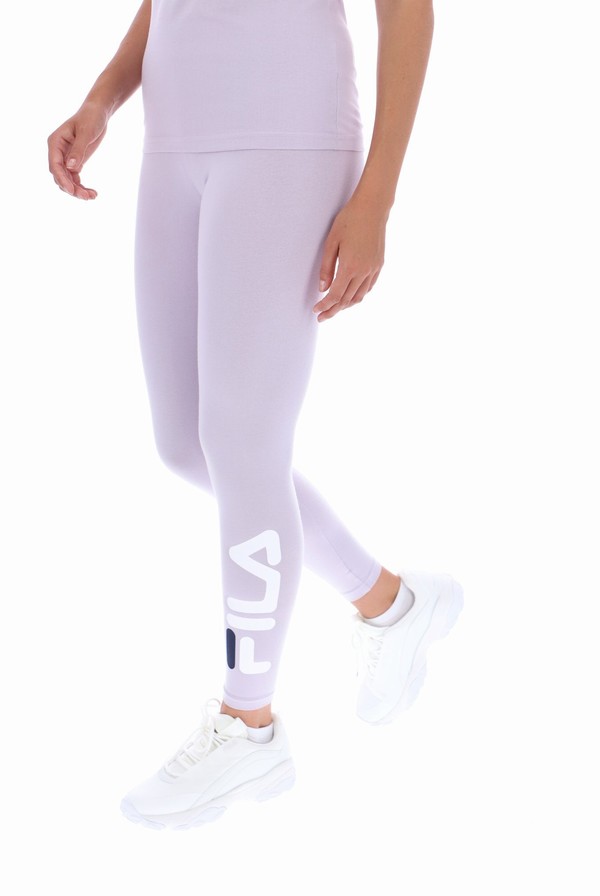 Purple Fila Beba Side Logo Women Leggings | 4260WXPAQ