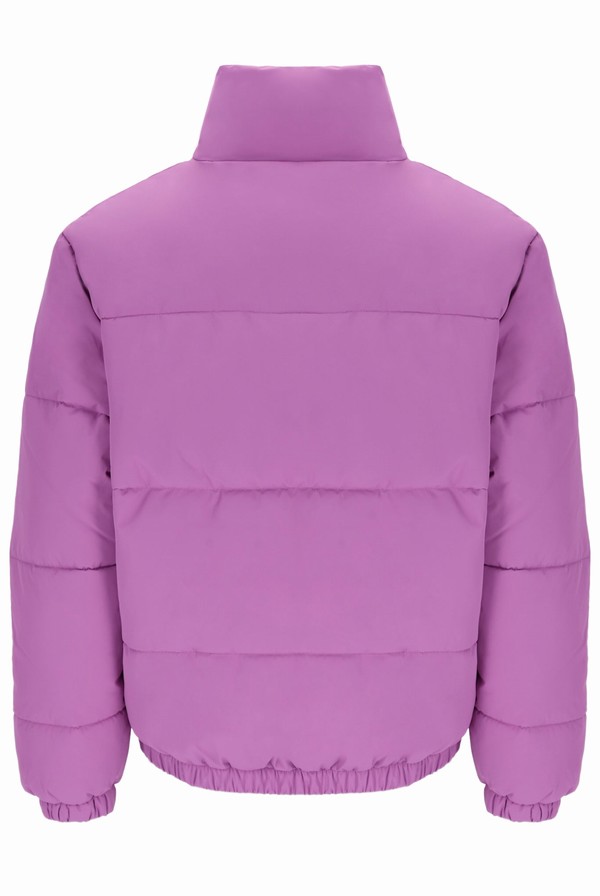 Purple Fila Delta Solid Puffer Men Jackets | 6321MFTBV