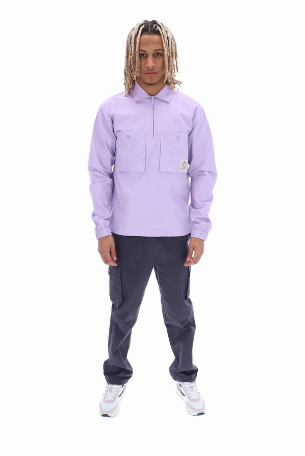 Purple Fila Ken Ripstop 1/4 Zip Men Jackets | 8137BGKZV