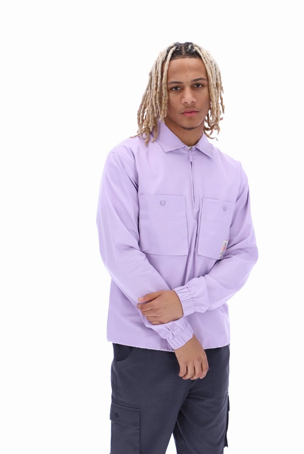 Purple Fila Ken Ripstop 1/4 Zip Men Jackets | 8137BGKZV