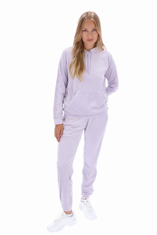 Purple Fila Lacey Side Tape Women Jogger | 5947QUCKJ