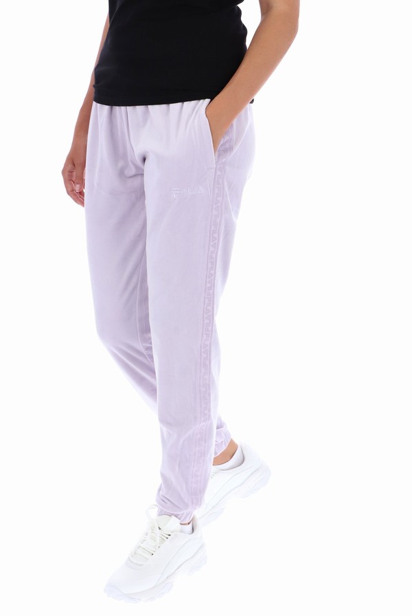 Purple Fila Lacey Side Tape Women Jogger | 5947QUCKJ