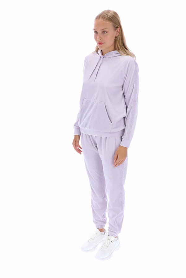 Purple Fila Malia Raglan Velour Women Co-ords | 9583GDUVO