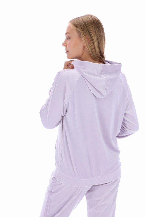 Purple Fila Malia Raglan Velour Women Co-ords | 9583GDUVO